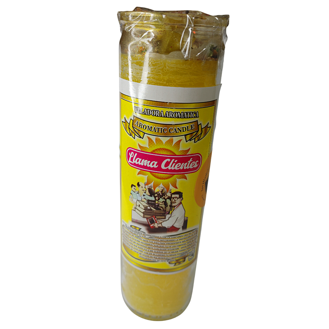 Llama Clientes, Veladora Esotérica de Alta Magia – 435 ml