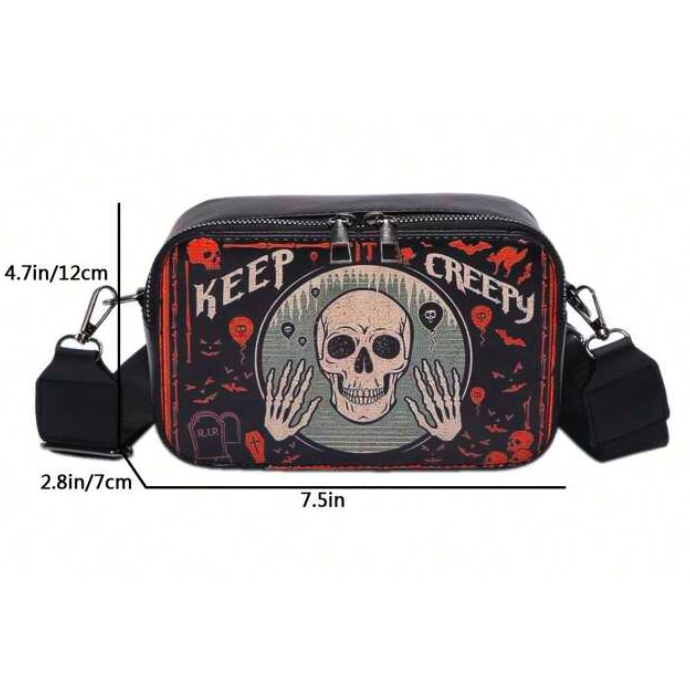 Bolso Cruzado, Keep Creepy 20cm