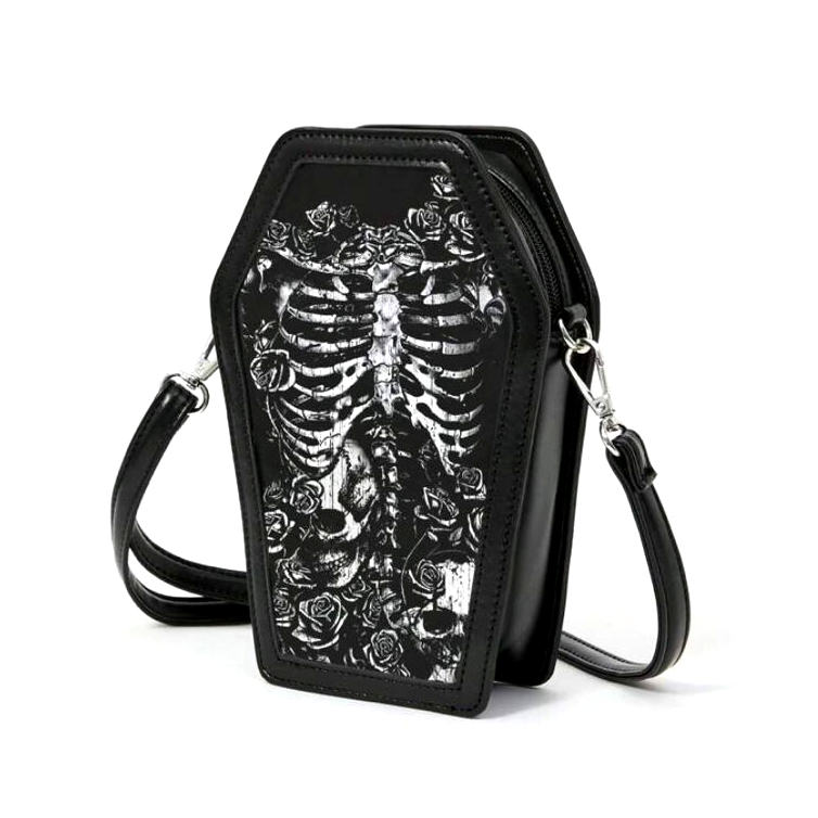 Ribcage Coffin Bag, 21.5cm