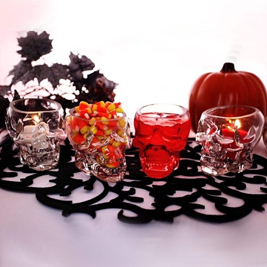 Bowl Ritual de Calavera – Vaso de Cristal Fino (5 oz / 148 ml)