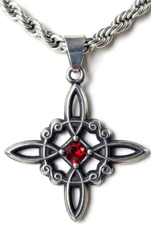 Collar Talismán Nudo de Bruja – Protección, Suerte y Poder Personal | Acero Inox Premium
