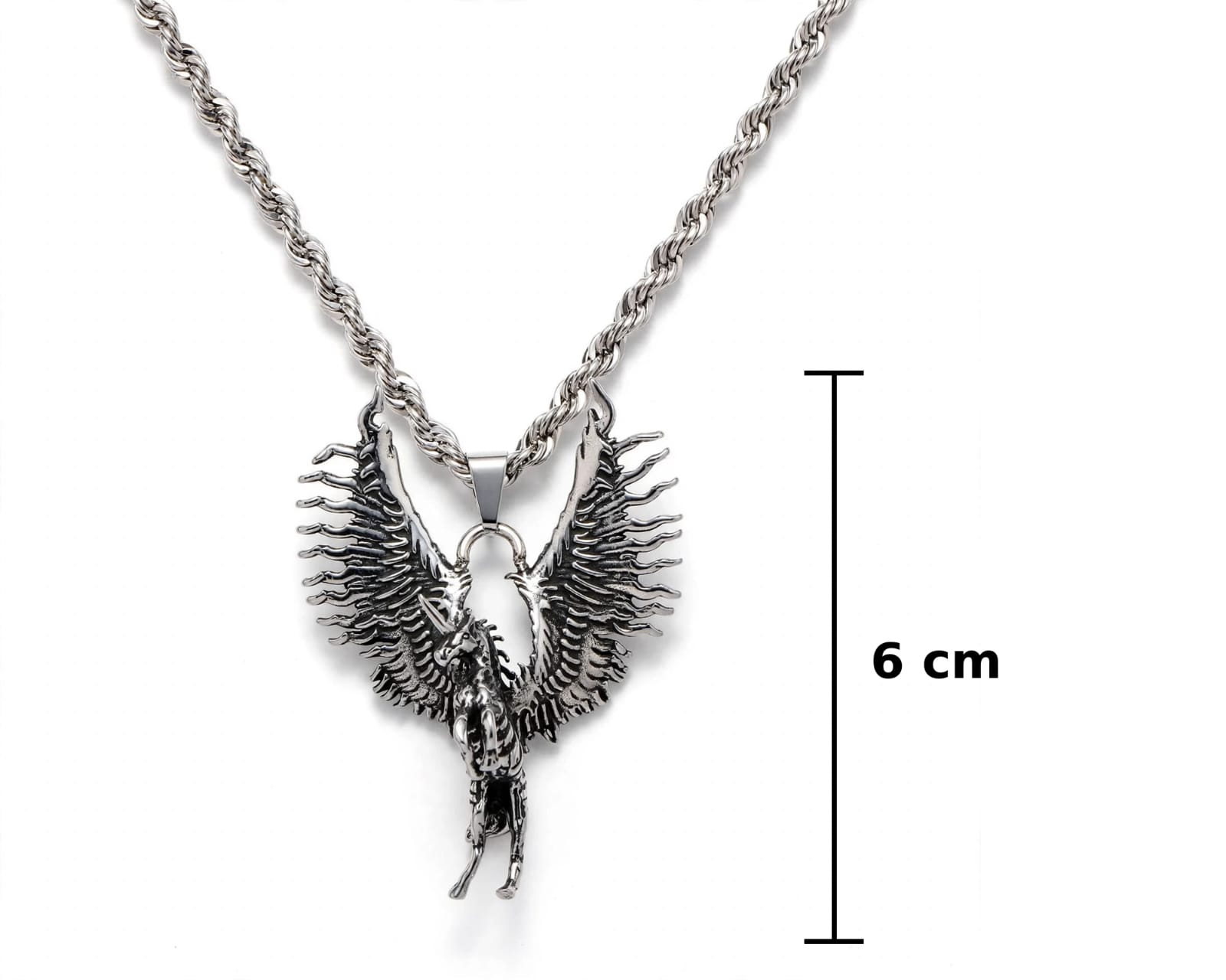 Collar Talismán Pegaso – Fortuna, Protección y Éxito | Acero Inox Premium