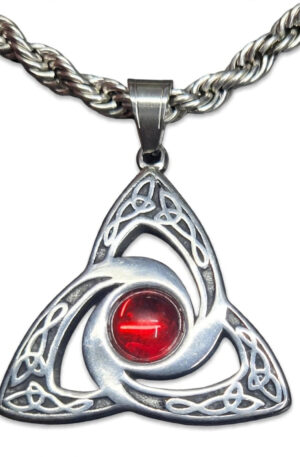 Collar Talismán Triqueta Celta – Protección, Fortuna y Equilibrio | Acero Inox Premium