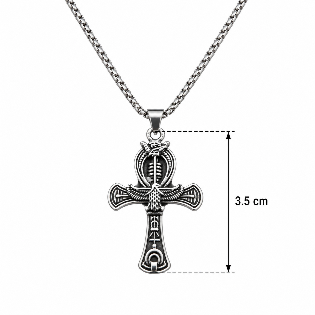Talismán Ankh Egipcio – Vida, Protección y Prosperidad | Acero Inoxidable