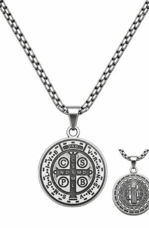 Talismán San Benito – Protección, Fortaleza y Resguardo | Acero Inoxidable